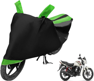 Auto Hub Two Wheeler Cover for Suzuki(Sling Shot Plus, Black, Green)