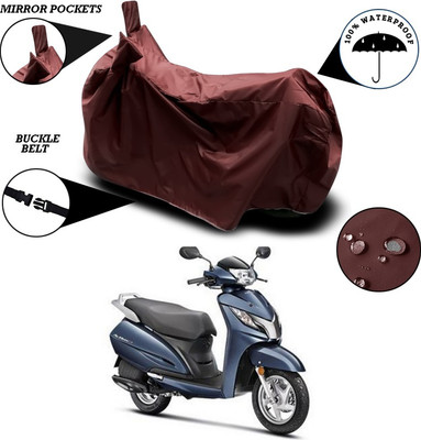 ANTHUB Waterproof Two Wheeler Cover for Honda(Activa 125, Maroon)