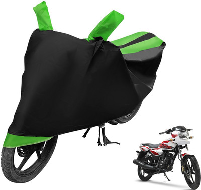 Auto Hub Two Wheeler Cover for TVS(Phoenix 125, Black, Green)