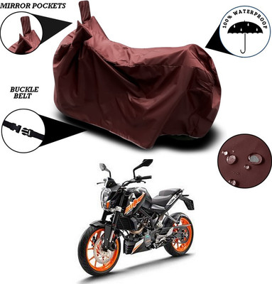 ANTHUB Waterproof Two Wheeler Cover for KTM(Duke 200, Maroon)