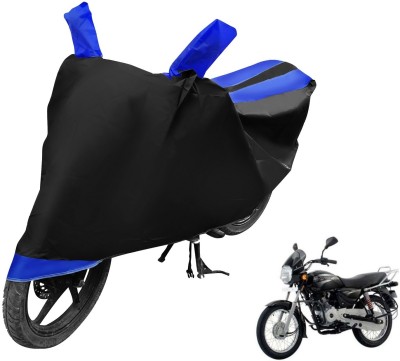 Auto Hub Two Wheeler Cover for Bajaj(Boxer, Black, Blue)