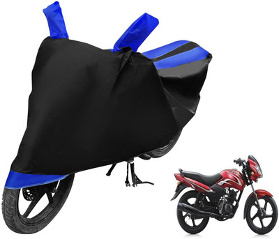 Auto Hub Two Wheeler Cover for TVS(Sport, Black, Blue)