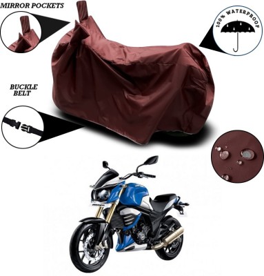 ANTHUB Waterproof Two Wheeler Cover for Mahindra(Mojo, Maroon)