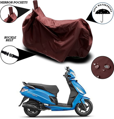 SEBONGO Waterproof Two Wheeler Cover for Hero(Maestro Edge 125, Maroon)