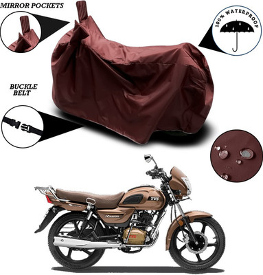 ANTHUB Waterproof Two Wheeler Cover for TVS(Radeon, Maroon)