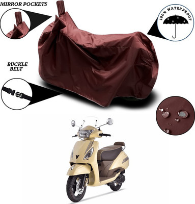 ANTHUB Waterproof Two Wheeler Cover for TVS(Jupiter classic, Maroon)