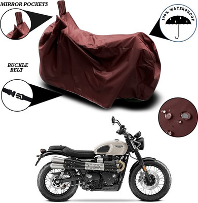 SEBONGO Two Wheeler Cover for Triumph(Maroon)