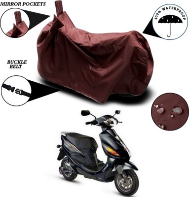 THE REAL ARV Waterproof Two Wheeler Cover for Hero(Electric Cruz, Maroon)