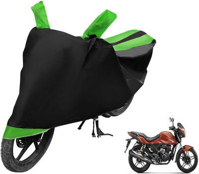 MOCKHE Two Wheeler Cover for Hero(CBZ Extreme, Black, Green)