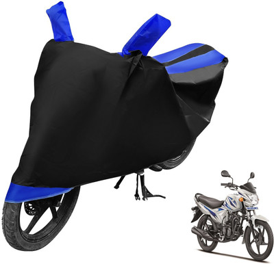 Auto Hub Two Wheeler Cover for Suzuki(Hayate, Black, Blue)