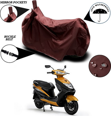 ANTHUB Waterproof Two Wheeler Cover for Ampere(Maroon)