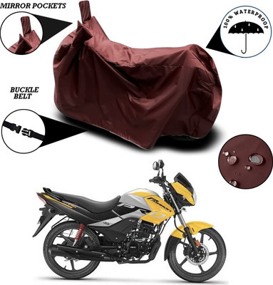 ANTHUB Waterproof Two Wheeler Cover for Hero(Passion Pro i3S, Maroon)