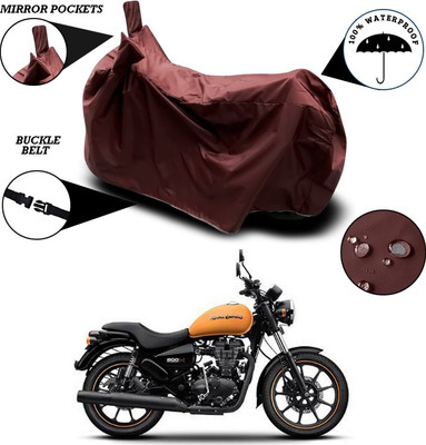 ANTHUB Waterproof Two Wheeler Cover for Royal Enfield(Thunderbird 500, Maroon)