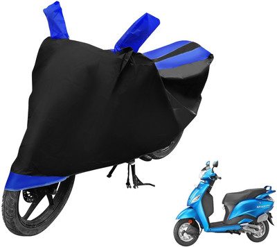 Auto Hub Two Wheeler Cover for Hero(Maestro, Black, Blue)