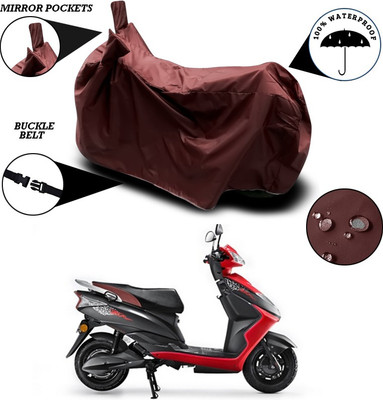 SEBONGO Waterproof Two Wheeler Cover for Ampere(Maroon)
