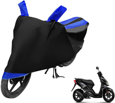 Auto Hub Two Wheeler Cover for Yamaha(Jog R, Black, Blue)
