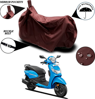 ANTHUB Waterproof Two Wheeler Cover for Hero(Pleasure+ 110, Maroon)
