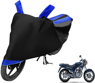 MOCKHE Two Wheeler Cover for Hyosung(GF 125, Black, Blue)