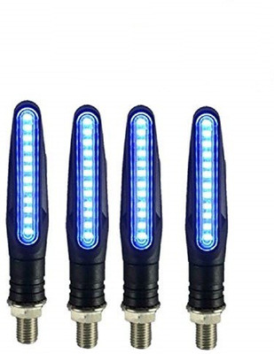 autohives Front, Side, Rear LED Indicator Light for Universal For Bike Universal For Bike(Blue)