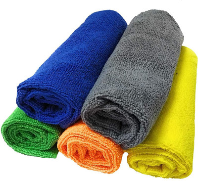 Auto Hub Microfiber Vehicle Washing  Cloth(Pack Of 5, 350 GSM)
