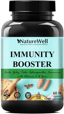 Naturewell Immunity Booster Vitamin C Tablets With Probiotics For Face (60 capsule)Premium(60 No)
