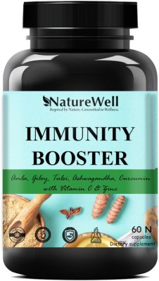 Naturewell Immunity Booster Vitamin C Tablets With Probiotics Supplement For Face (60capsule)(60 No)