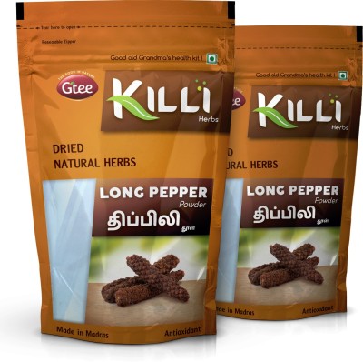 KILLI Long Pepper | Thippili | Piper longum | Pippali Powder, 100g (Pack of 2)(2 x 100 g)