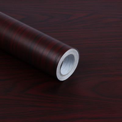 KREEPO Vinyl Decorative Maroon Wallpaper(L x W: 40.64 cm x 127 cm)