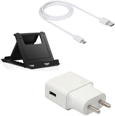 DAKRON Wall Charger Accessory Combo for Micromax In note 1(White)