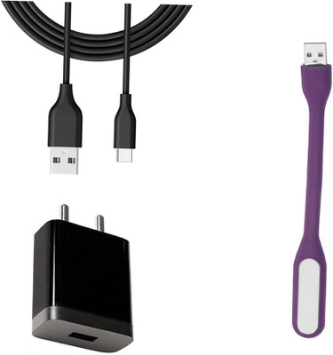 DAKRON Wall Charger Accessory Combo for OPPO F17(Black)