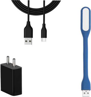 DAKRON Wall Charger Accessory Combo for Samsung Galaxy M31(Black)