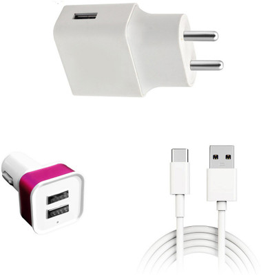 SARVIN Wall Charger Accessory Combo for Samsung Galaxy M51(White)