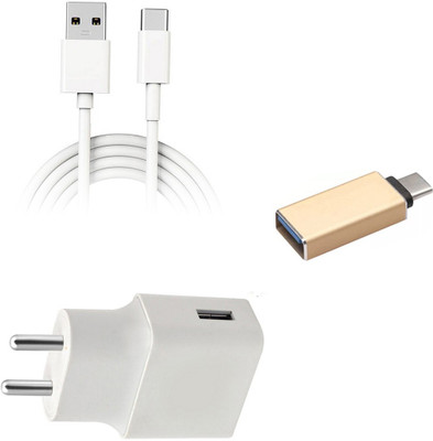 SARVIN Wall Charger Accessory Combo for OPPO A33 2020(White)