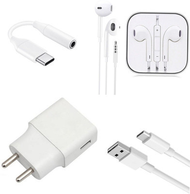 SARVIN Wall Charger Accessory Combo for OPPO A53s(White)
