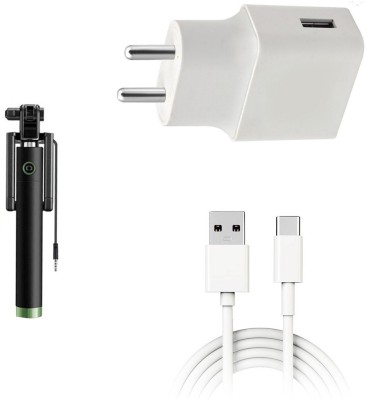 DAKRON Wall Charger Accessory Combo for Samsung Galaxy M51(White)