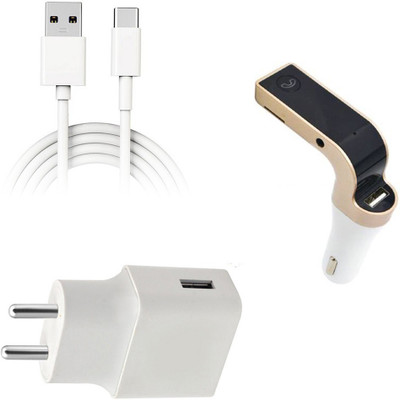 DAKRON Wall Charger Accessory Combo for Xiaomi Poco X3 128GB(White)