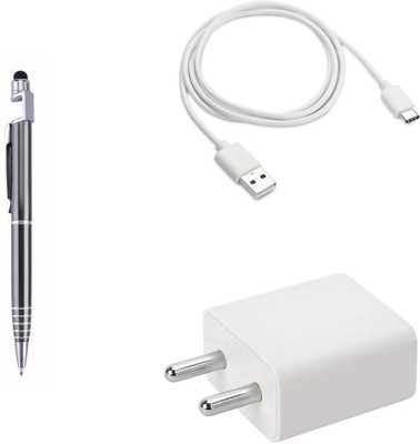 DAKRON Wall Charger Accessory Combo for Samsung Galaxy M31(White)