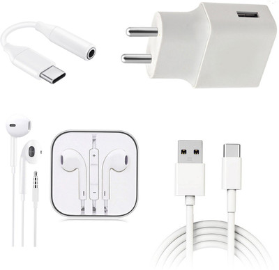 SARVIN Wall Charger Accessory Combo for Xiaomi Redmi Note 9 Pro(White)