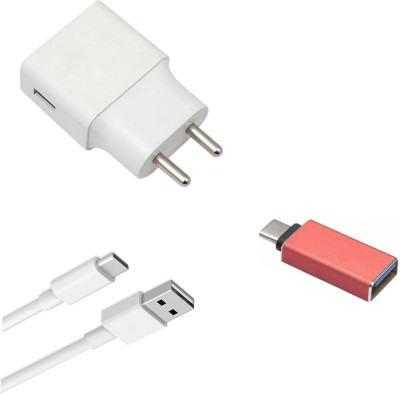 DAKRON Wall Charger Accessory Combo for OnePlus 8T(White, Red)