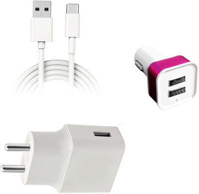 SARVIN Wall Charger Accessory Combo for OPPO A33 2020(White)