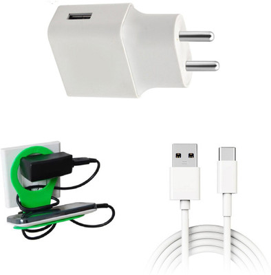 DAKRON Wall Charger Accessory Combo for Samsung Galaxy M51(White)