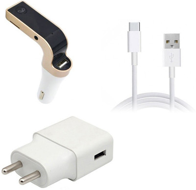SARVIN Wall Charger Accessory Combo for Xiaomi Redmi Note 9(White)