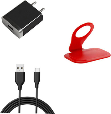 DAKRON Wall Charger Accessory Combo for Xiaomi Redmi Note 9 Pro Max(Black)