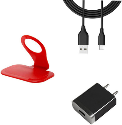 DAKRON Wall Charger Accessory Combo for Xiaomi Poco X3 NFC(Black)