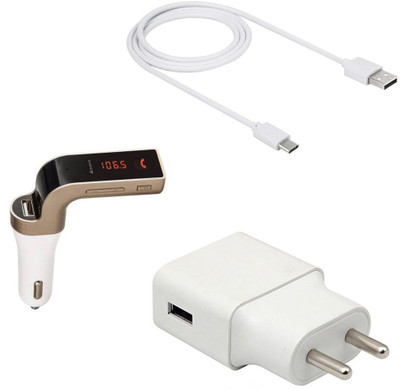 SARVIN Wall Charger Accessory Combo for Samsung Galaxy A51(White)