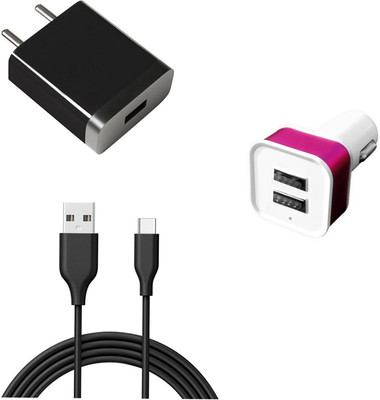 DAKRON Wall Charger Accessory Combo for Xiaomi Poco X3(Black)