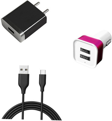 DAKRON Wall Charger Accessory Combo for Huawei P40 Pro(Black)