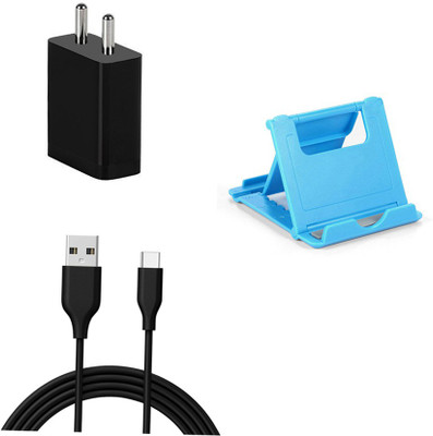 DAKRON Wall Charger Accessory Combo for Moto G 5G(Black)