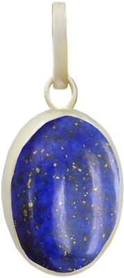 Takshila Gems Natural Lapis Lazuli Pendant in Silver 6.25 Ratti / 5.62 Carat Lab Certified Lapis Lazuli Stone Pendant