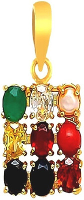 Takshila Gems Natural Navratna Stone Pendant, Navratna Pendant Navratna Locket Stone Pendant